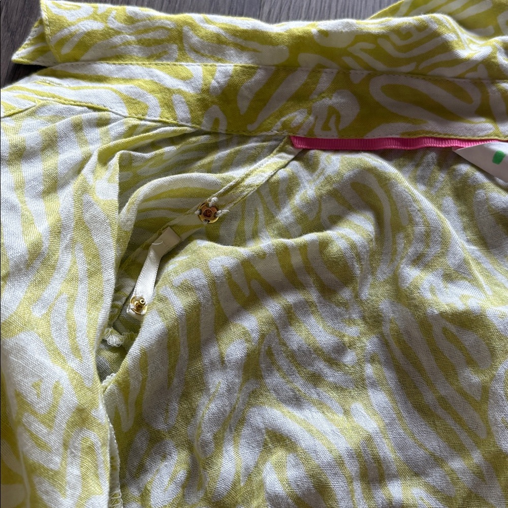 Lilly Pulitzer Melony Shirtdress - Jardin Green Zee Bebe Size 00 - Picture 12 of 14